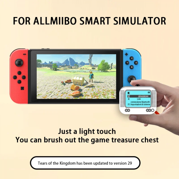 Amiibo Pixl 에뮬레이터 시뮬레이터 NFC 교체 에뮬레이터 스위치 NS 게임 액세서리 용 Bluetooth 호환 게임 에뮬레이터