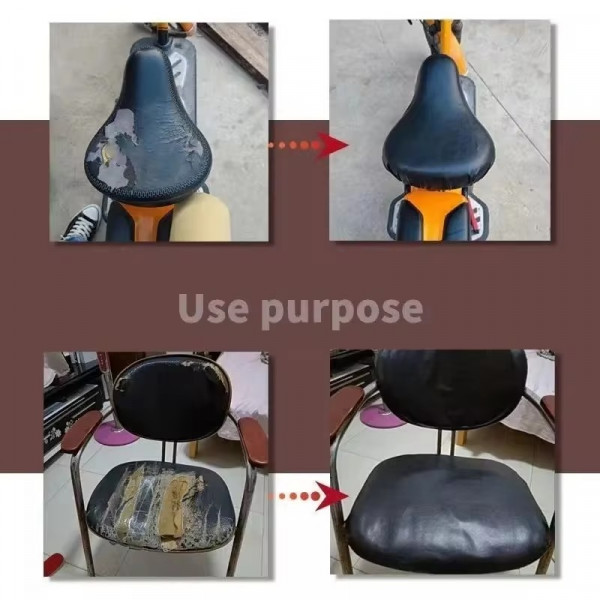 자동차 좌석 소파 의자에 대 한 자기 접착 가죽 장식품 300x50cm 검은 가죽 수리 패치 Refurbish 구멍 인공 스티커