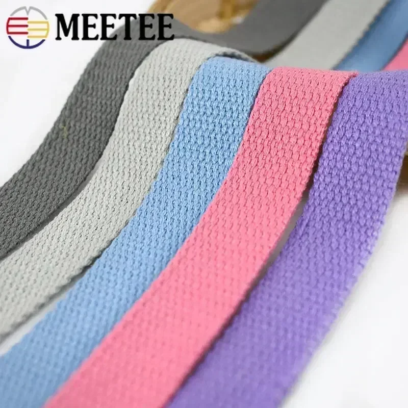 5 미터 1.3mm 20-50mm 코튼 웨빙 테이프 가방 스트랩 배낭 라벨 리본 밴드 의류 바이어스 바인딩 DIY 재봉 액세서리