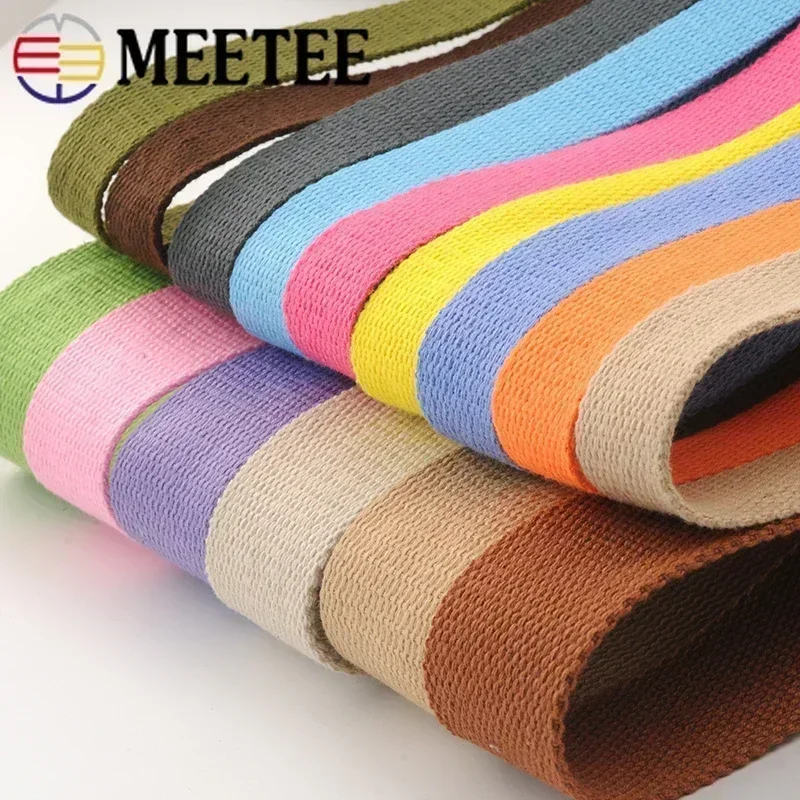 5 미터 1.3mm 20-50mm 코튼 웨빙 테이프 가방 스트랩 배낭 라벨 리본 밴드 의류 바이어스 바인딩 DIY 재봉 액세서리
