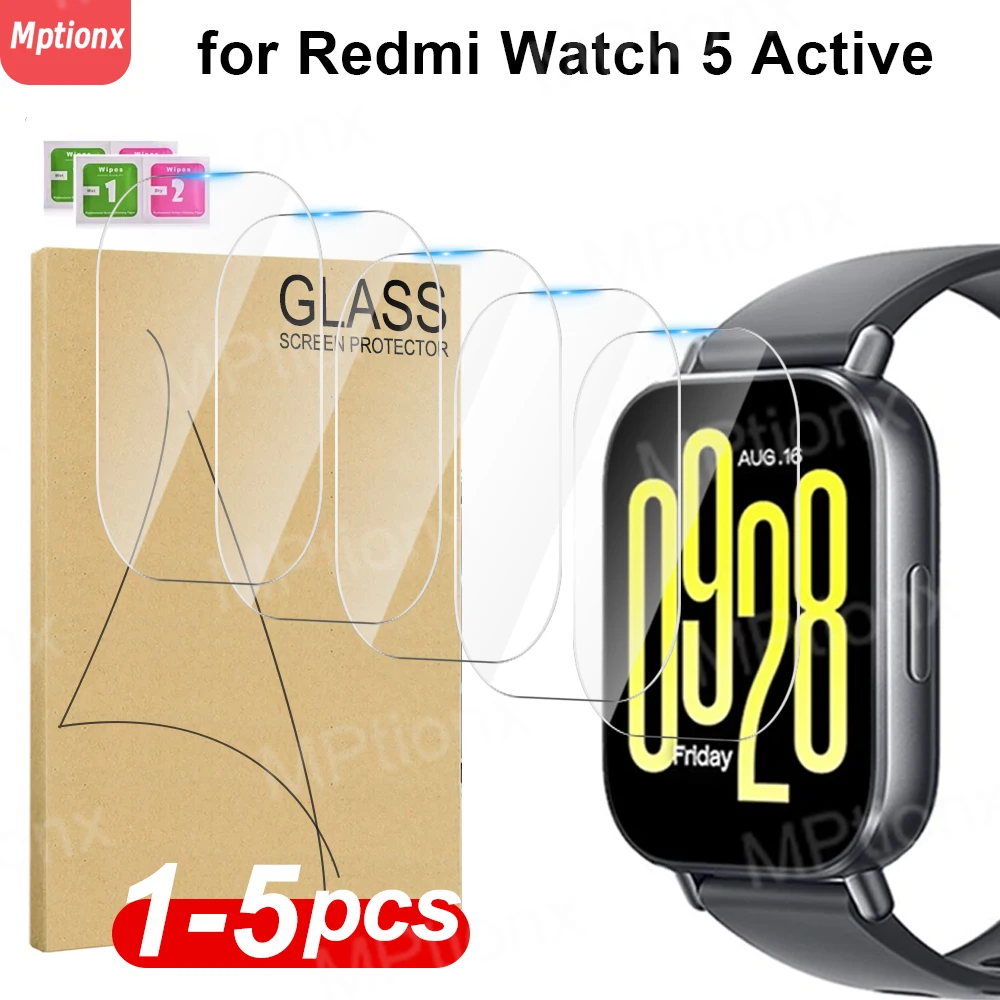 Xiaomi Redmi Watch 5 용 강화 유리 Mi Redmi Watch 5 4 Prottiecve Film 용 액티브 스마트 시계 화면 보호기 안티 스크래치 title=Xiaomi Redmi Watch 5 용 강화 유리 Mi Redmi Watch 5 4 Prottiecve Film 용 액티브 스마트 시계 화면 보호기 안티 스크래치 