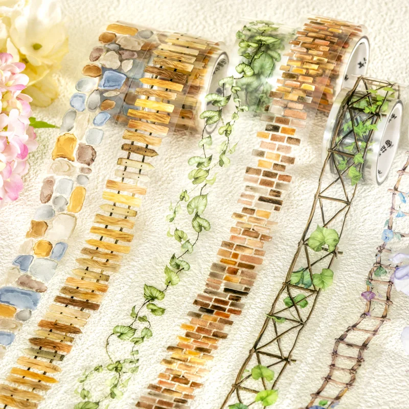 25mm * 2m 애완 동물 테이프 정원 경로 DIY Scrapbooking 장식 사진 앨범 콜라주 정크 저널 재료 미학 스티커 title=25mm * 2m 애완 동물 테이프 정원 경로 DIY Scrapbooking 장식 사진 앨범 콜라주 정크 저널 재료 미학 스티커 