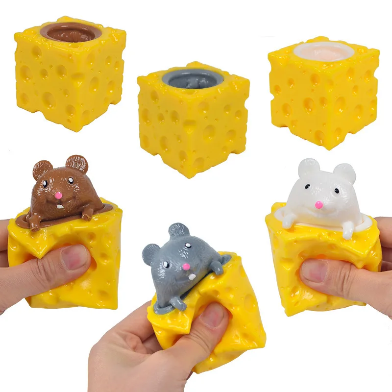 여러 유형 팝업 FunnySqueeze 안티 스트레스 장난감 숨기기 및 찾기 피규어 스트레스 릴리프 Fidget Toys for Kids Adult