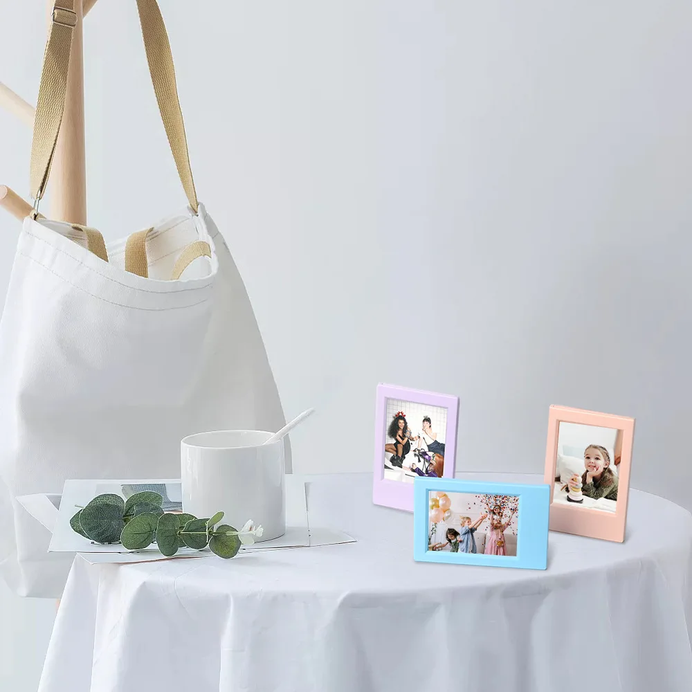 Fuji 인스턴트 필름 카메라 용 새 3 인치 미니 필름 프레임 컬러 프레임 Instax Mini 12 11 12 9 90 Link Play EVO 수직 프레임