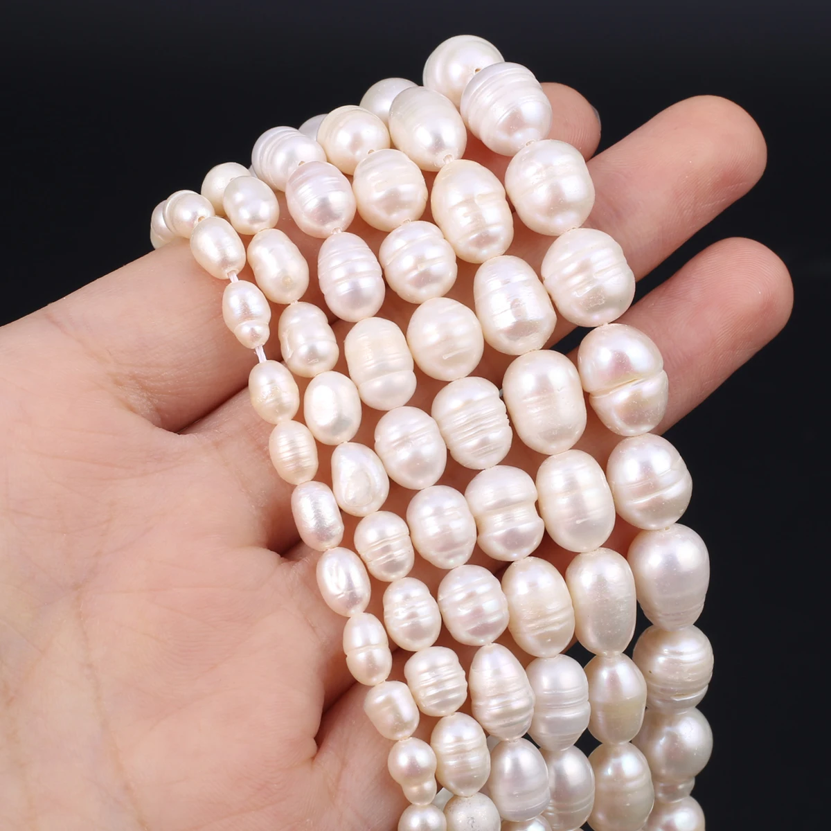 학년 쌀 모양 3-9mm 천연 담수 진주 루즈 비즈 쥬얼리 만들기 용품 DIY 목걸이 팔찌 액세서리 36cm title=학년 쌀 모양 3-9mm 천연 담수 진주 루즈 비즈 쥬얼리 만들기 용품 DIY 목걸이 팔찌 액세서리 36cm 