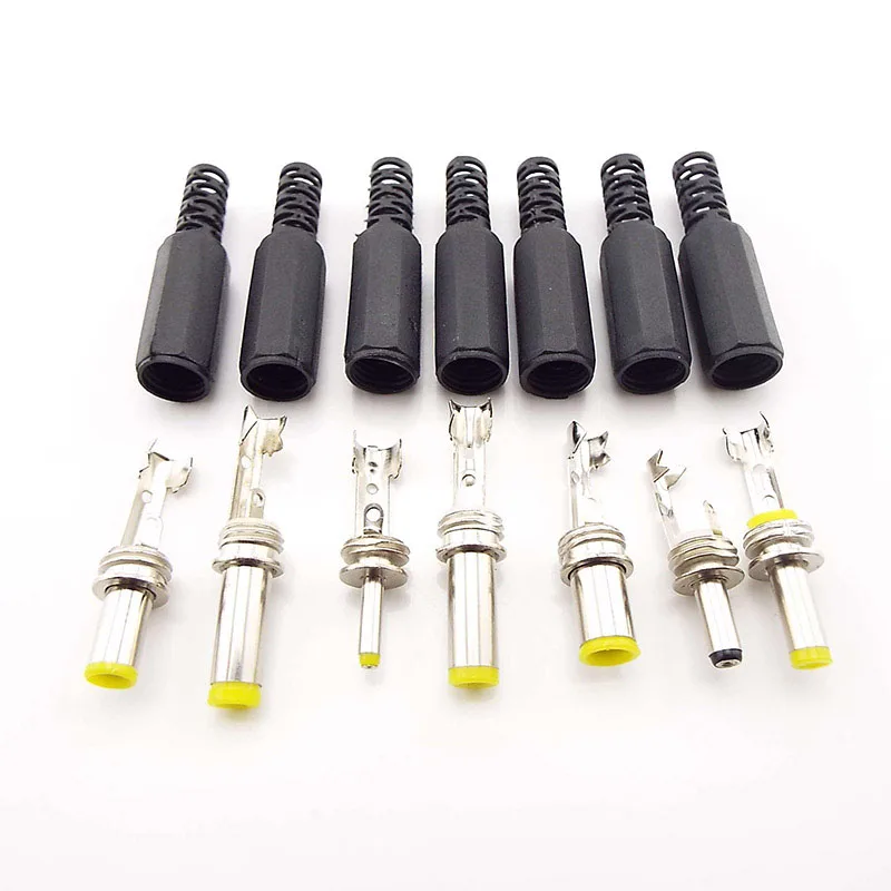 3.5x1.35 4.0x1.7 4.8x1.7mm DC 수 잭 전원 플러그 어댑터 5.5x2.1mm 2.5mm 수 잭 소켓 오디오 커넥터