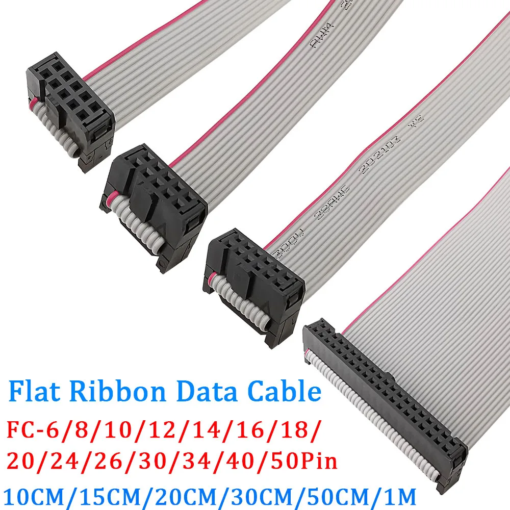 1Pcs 2.54mm 피치 JTAG ISP 회색 플랫 리본 데이터 케이블 FC-6/8/10/12/14/16/18/20/24/26/30/34/40/50 핀 DC3 F/F IDC 박스 헤더 title=1Pcs 2.54mm 피치 JTAG ISP 회색 플랫 리본 데이터 케이블 FC-6/8/10/12/14/16/18/20/24/26/30/34/40/50 핀 DC3 F/F IDC 박스 헤더 