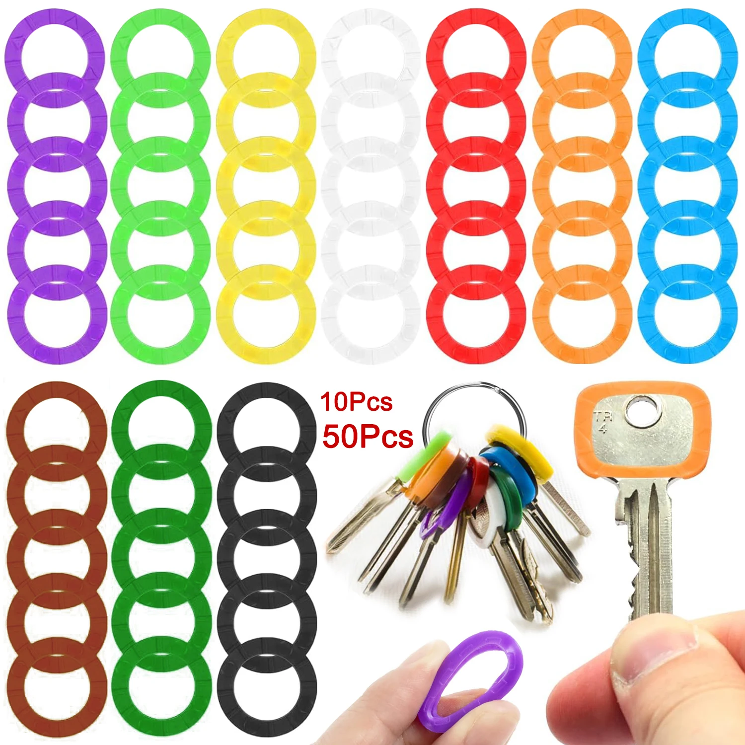 10-50Pcs 중공 고무 키 커버 키 캡 탄성 키 식별자 커버 부드러운 실리콘 키 보호기 마커 키 액세서리 title=10-50Pcs 중공 고무 키 커버 키 캡 탄성 키 식별자 커버 부드러운 실리콘 키 보호기 마커 키 액세서리 