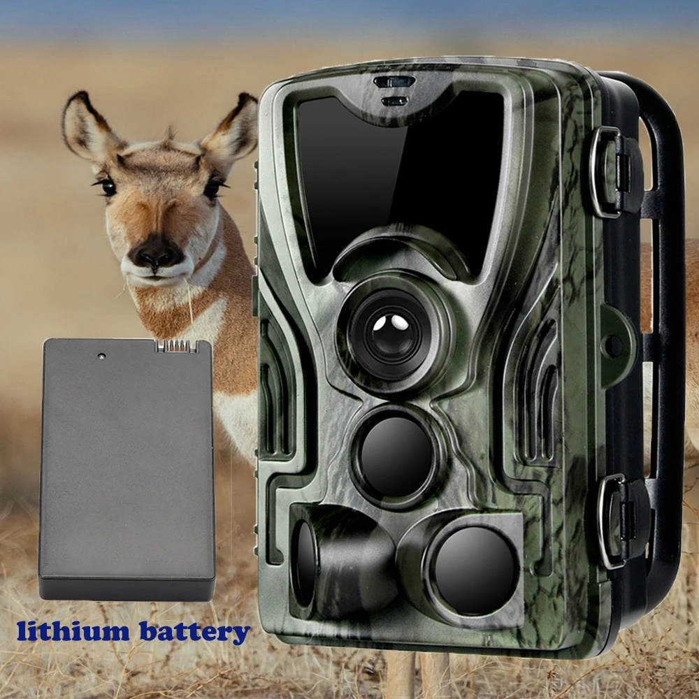 20MP 1080P 야외 사냥 트레일 카메라, 5000 MAh 리튬 배터리 IP65 방수 게임 캠 포토 트랩 야생 감시