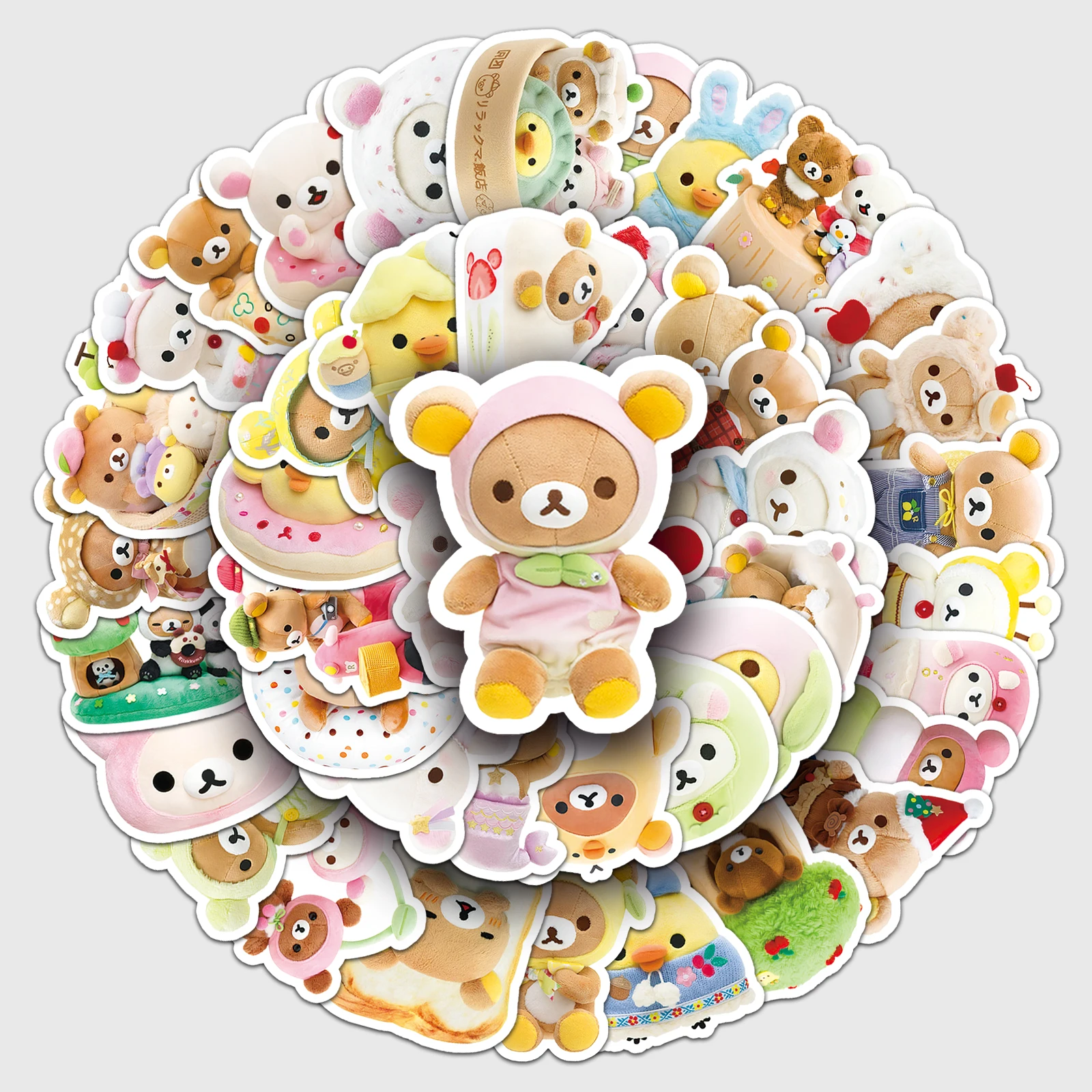 50pc 쉬운 곰 시리즈 만화 귀여운 낙서 스티커 가방 노트북 스케이트 보드 맞춤 스티커 title=50pc 쉬운 곰 시리즈 만화 귀여운 낙서 스티커 가방 노트북 스케이트 보드 맞춤 스티커 