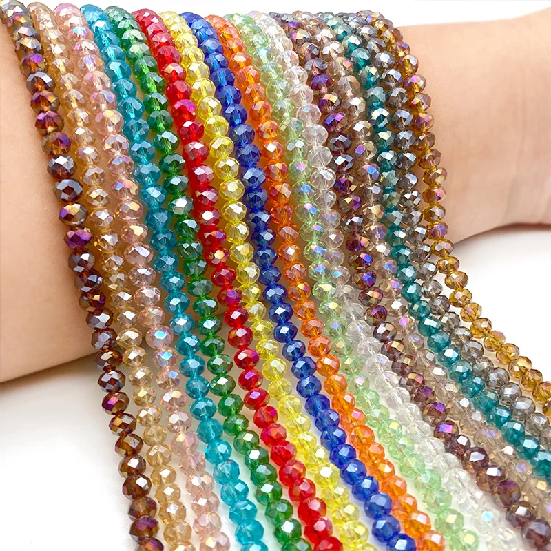 2 3 4 6 8mm 오스트리아면 처리 된 유리 크리스탈 비즈 Jewerly 만들기 느슨한 스페이서 Rondelle 비즈 팔찌 귀걸이 용품 title=2 3 4 6 8mm 오스트리아면 처리 된 유리 크리스탈 비즈 Jewerly 만들기 느슨한 스페이서 Rondelle 비즈 팔찌 귀걸이 용품 