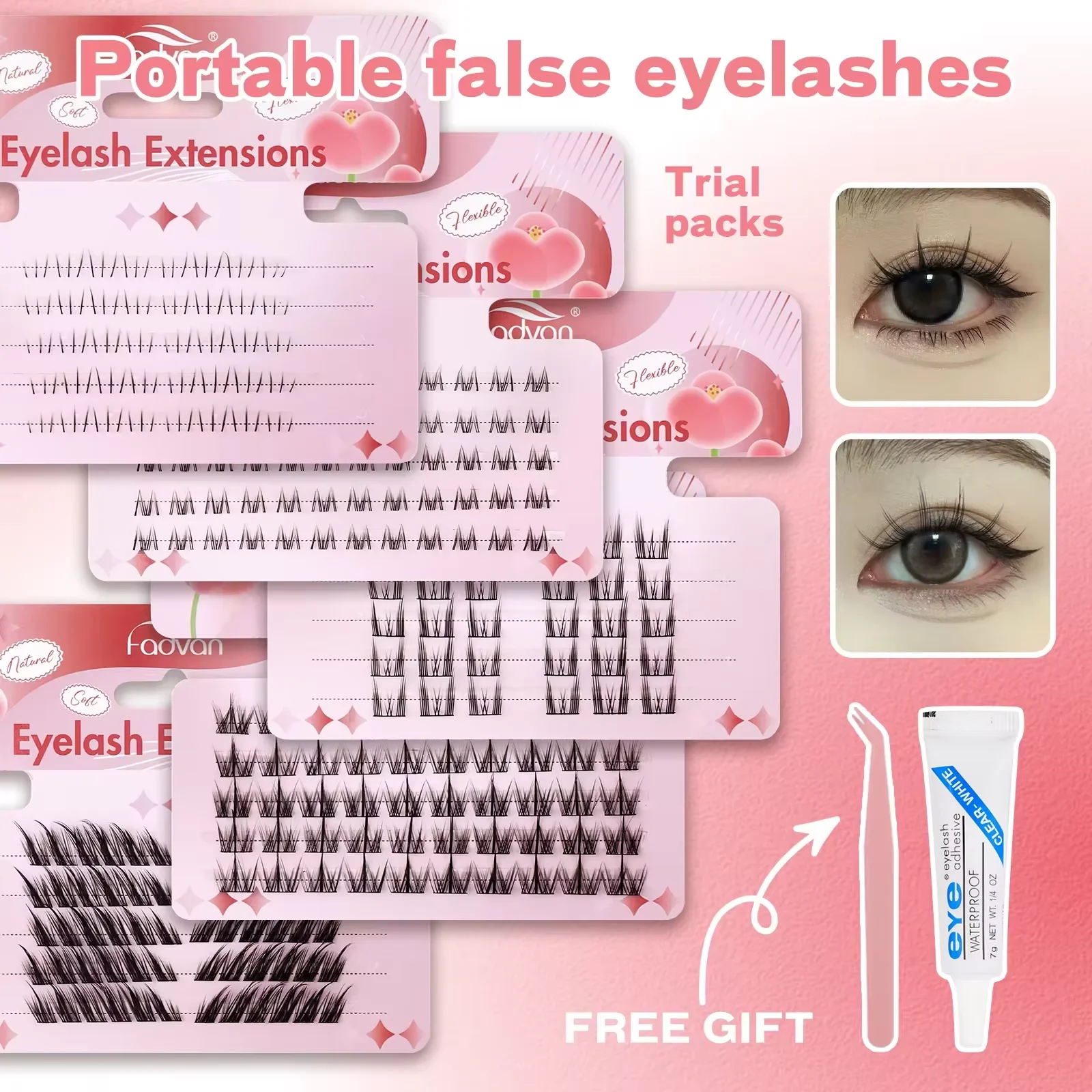 FADVAN 3 행 게으른 트리오 해바라기 가짜 속눈썹 여성 자연 시뮬레이션 단일 클러스터 초보자 단순 세그먼트 title=FADVAN 3 행 게으른 트리오 해바라기 가짜 속눈썹 여성 자연 시뮬레이션 단일 클러스터 초보자 단순 세그먼트 