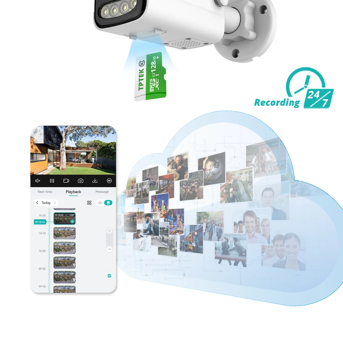 8MP 4K IP 카메라 Wifi 무선 5MP AI 인간 감지 iCSee CCTV 총알 야외 감시 보안 보호 비디오 카메라 캠