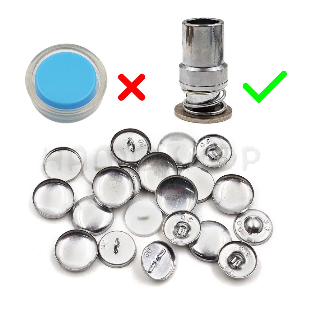 100pcs 세트/많은 # 16-60 DIY 수제 패브릭 버튼 빵 모양 라운드 패브릭 덮여 버튼 천 금속 4 뒷면 커버 버튼