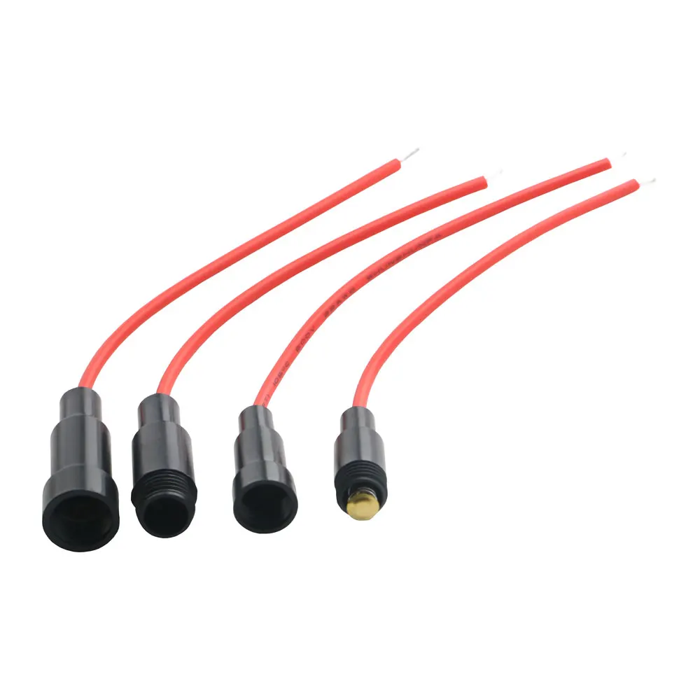 5PCS 5*20mm 6*30mm 유리 퓨즈 홀더 나사 유형 5X20mm 22 20 18 16 14AWG 와이어 케이블 250V 5X20MM 유리 퓨즈 튜브 퓨즈 케이스