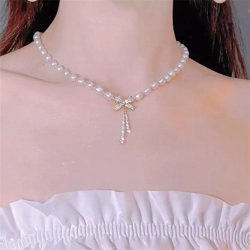 Bouble Layer 쇄골 목걸이, 친구 연인 선물, 홀리데이 파티 쥬얼리, 한국 달콤한 매력, 신상