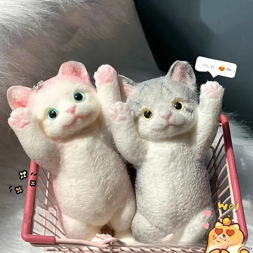 Squishy 귀여운 몰려 들고 고양이 스트레스 릴리프 장난감, 어린이를위한 초대형 감각 Fidget 장난감 성인 불안 휴식, 짜기 선물