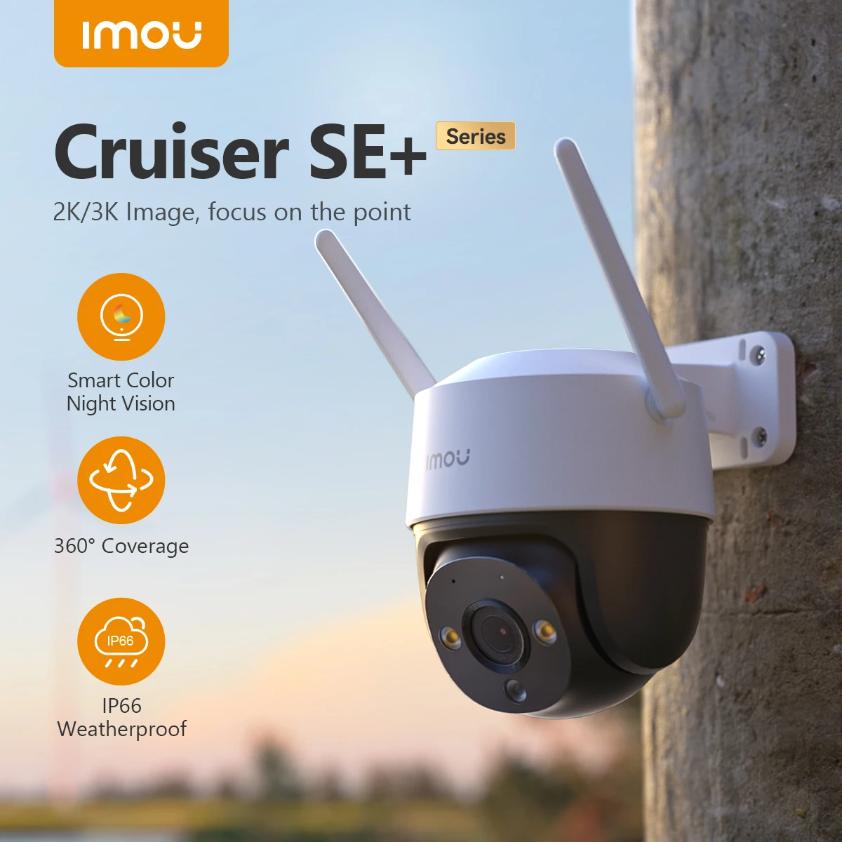 IMOU 크루저 SE+ 시리즈 실외 Wi-Fi 카메라 IP66 비바람에 견디는 카메라 8X 디지털 줌 야간 투시경 AI 인간 감지 카메라 title=IMOU 크루저 SE+ 시리즈 실외 Wi-Fi 카메라 IP66 비바람에 견디는 카메라 8X 디지털 줌 야간 투시경 AI 인간 감지 카메라 