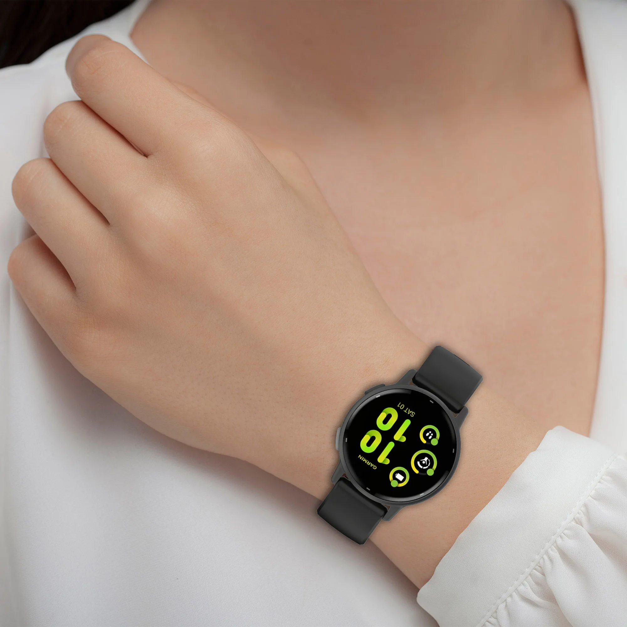 Garmin Vivoactive 3 5 4 4s 밴드 시계 Venu 3 2 2s 3s SQ Forerunner 255 255s 팔찌 팔찌 용 18mm 20mm 22mm 실리콘 스트랩