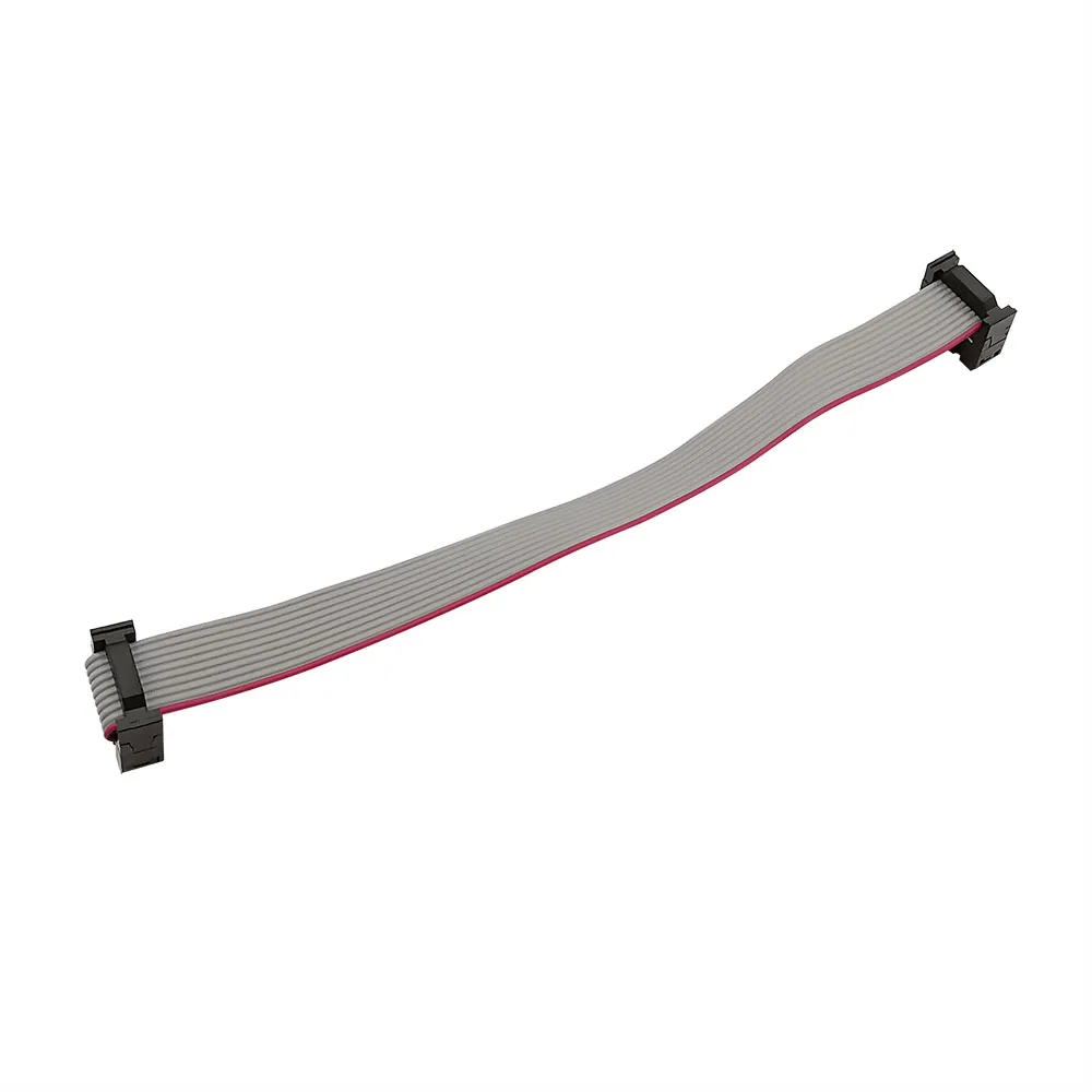 1Pcs 2.54mm 피치 JTAG ISP 회색 플랫 리본 데이터 케이블 FC-6/8/10/12/14/16/18/20/24/26/30/34/40/50 핀 DC3 F/F IDC 박스 헤더
