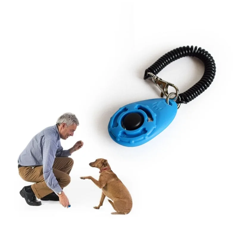 개 훈련 클리커 애완 동물 고양이 개 클릭 트레이너, 다양한 스타일 보조, 조정 가능한 손목 스트랩 사운드 키 체인 개 퇴치기, 애완 동물 제품