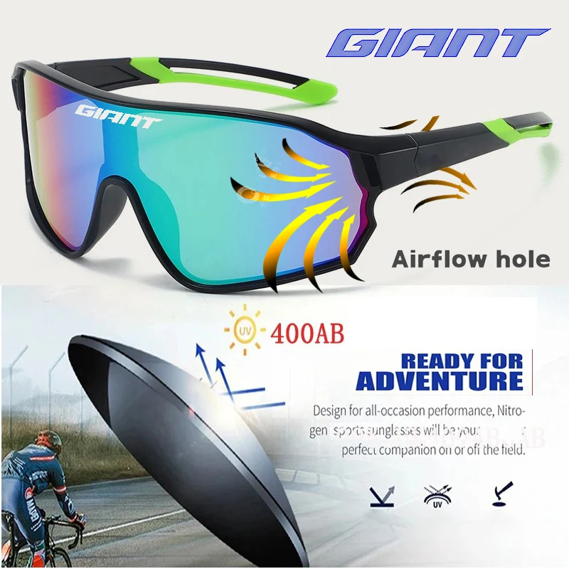 GIANT 최고 판매자 사이클링 안경 UV400 안개 방지 REVO 렌즈 HD 선명도 CE/ANSI 인증 Cateye 디자인 MTB/도로 자전거 남자 여자