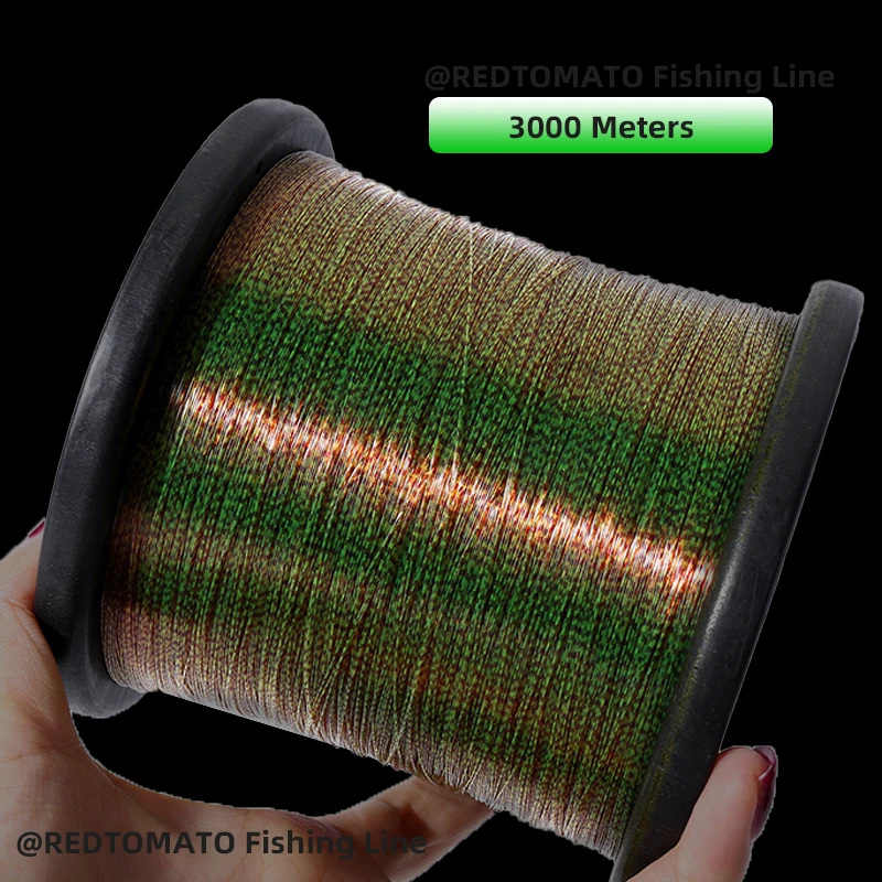 1000m 3000m 보이지 않는 낚싯줄 3d 발견 바이오닉 플루오로카본 코팅 모노필라멘트 나일론 라인 얼룩 잉어 조류 낚시 Pesca