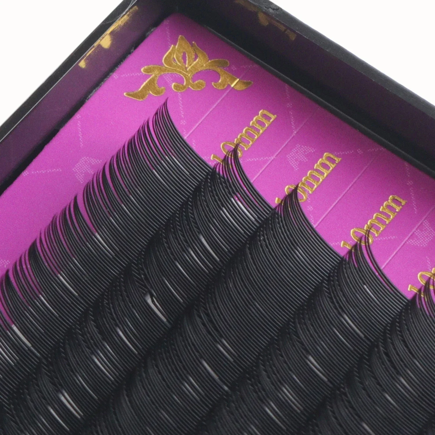GLAMLASH 도매 16Rows BCCCD 컬 천연 밍크 단일 속눈썹 확장 프리미엄 개별 가짜 거짓 눈 속눈썹