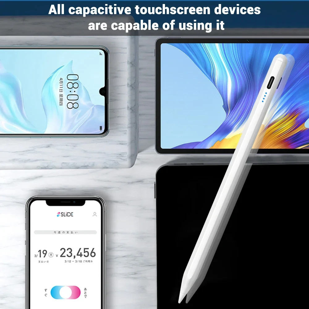 iPad 연필 용 태블릿 터치 펜 커버 용 범용 스타일러스 펜 Huawei Lenovo Samsung Xiaomi Redmi Honor Oppo Vivo With Box