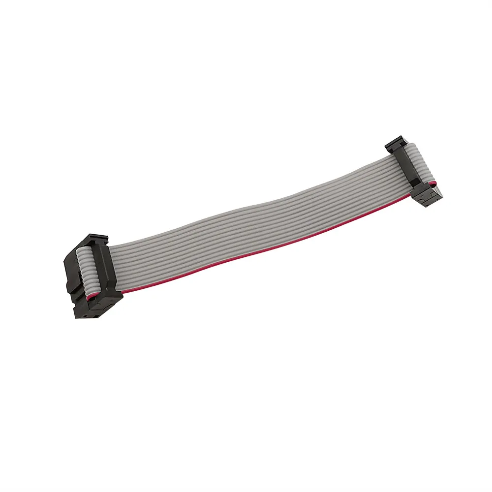 1Pcs 2.54mm 피치 JTAG ISP 회색 플랫 리본 데이터 케이블 FC-6/8/10/12/14/16/18/20/24/26/30/34/40/50 핀 DC3 F/F IDC 박스 헤더