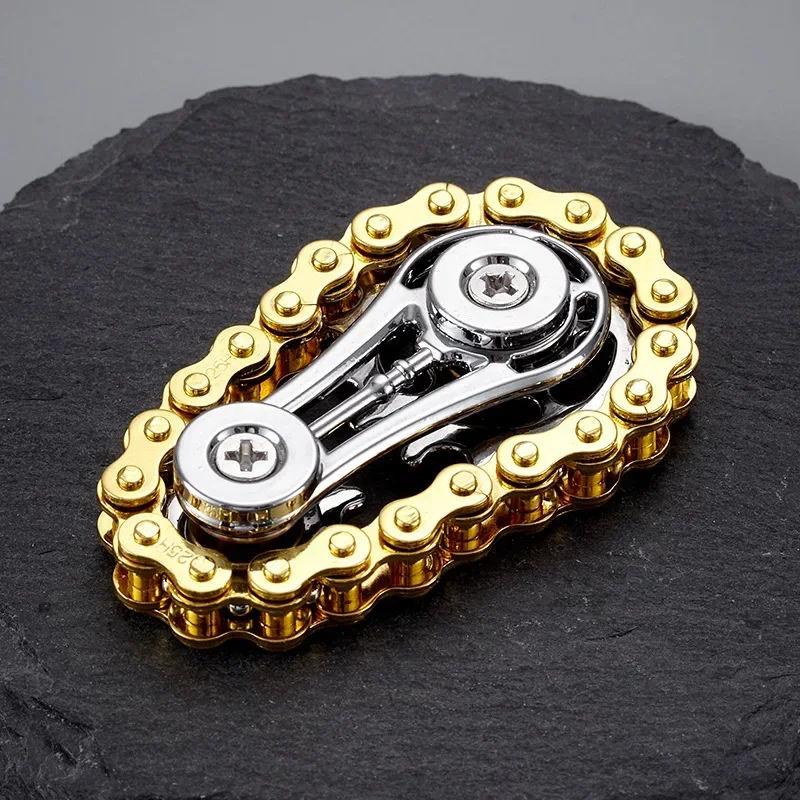 스프로킷 플라이휠 손가락 끝 자이로 Fidget Spinner Antistress 불안 금속 자전거 체인 EDC Spinner Fidget Toys For Adult Kids