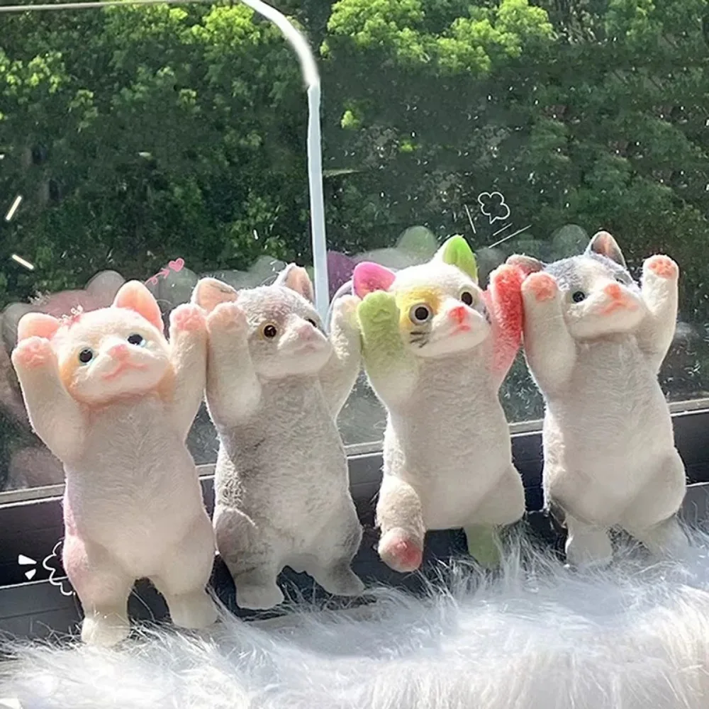 Squishy 귀여운 몰려 들고 고양이 스트레스 릴리프 장난감, 어린이를위한 초대형 감각 Fidget 장난감 성인 불안 휴식, 짜기 선물