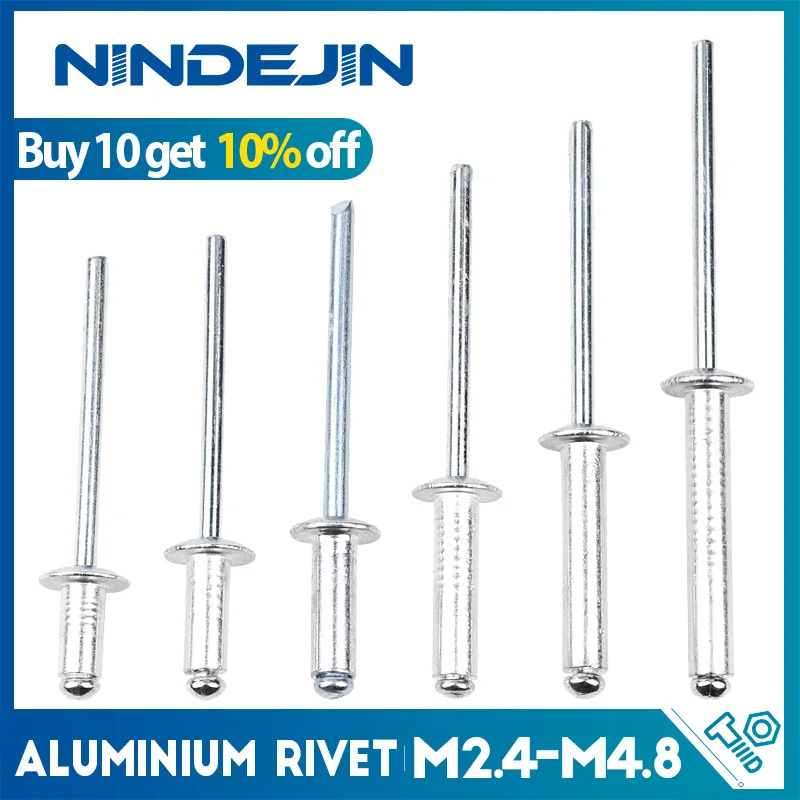 10-50pcs 알루미늄 블라인드 리벳 M2.4 M3 M3.2 M4 M4.8 M5 M6 알루미늄 시트 용 돔 헤드 팝 리벳 스틸 맨드릴 배기 리벳 title=10-50pcs 알루미늄 블라인드 리벳 M2.4 M3 M3.2 M4 M4.8 M5 M6 알루미늄 시트 용 돔 헤드 팝 리벳 스틸 맨드릴 배기 리벳 