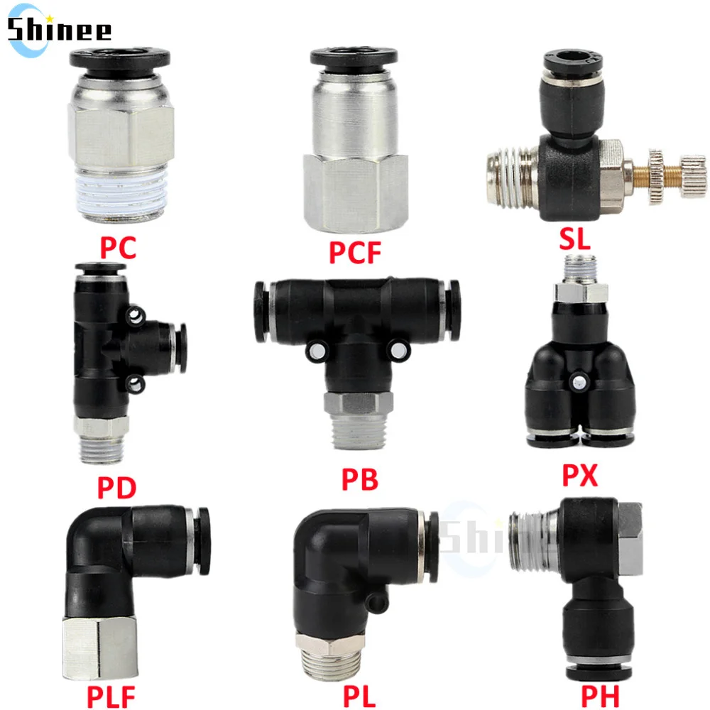 공압 공기 커넥터 피팅 PC/PCF/PB/PKB/PH/PL/PLF/PX/SL 4mm 6mm 8/10mm 나사 1/8 1/4 3/8 1/2 검정색 플라스틱 호스 피팅 title=공압 공기 커넥터 피팅 PC/PCF/PB/PKB/PH/PL/PLF/PX/SL 4mm 6mm 8/10mm 나사 1/8 1/4 3/8 1/2 검정색 플라스틱 호스 피팅 
