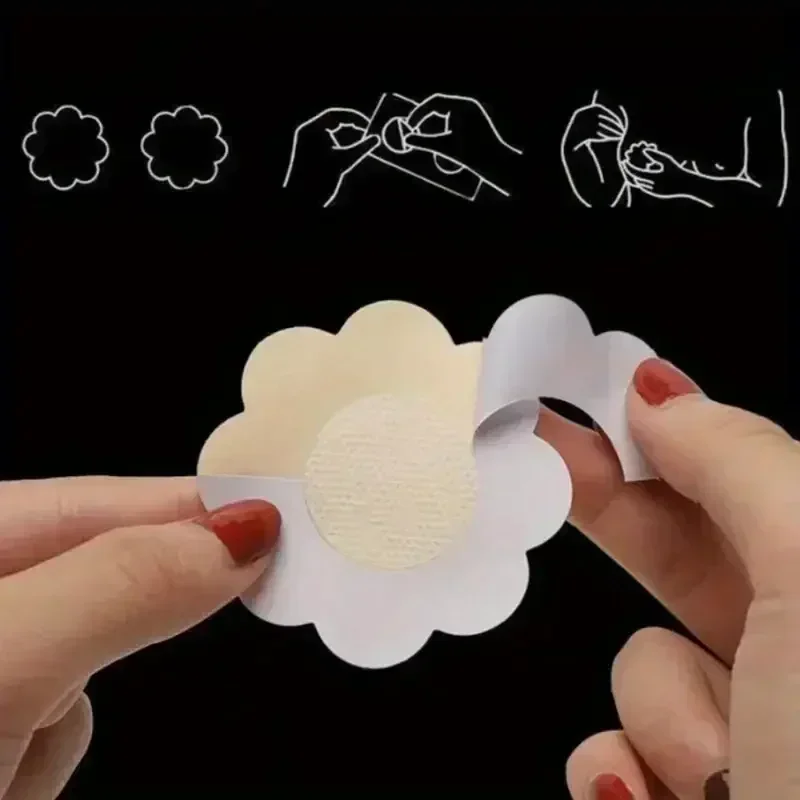 여성 안전 젖꼭지 커버 스티커 섹시한 유방 리프트 테이프 패치는 여성 자체 접착 보이지 않는 브래지어 가슴 젖꼭지 패딩을 친밀합니다