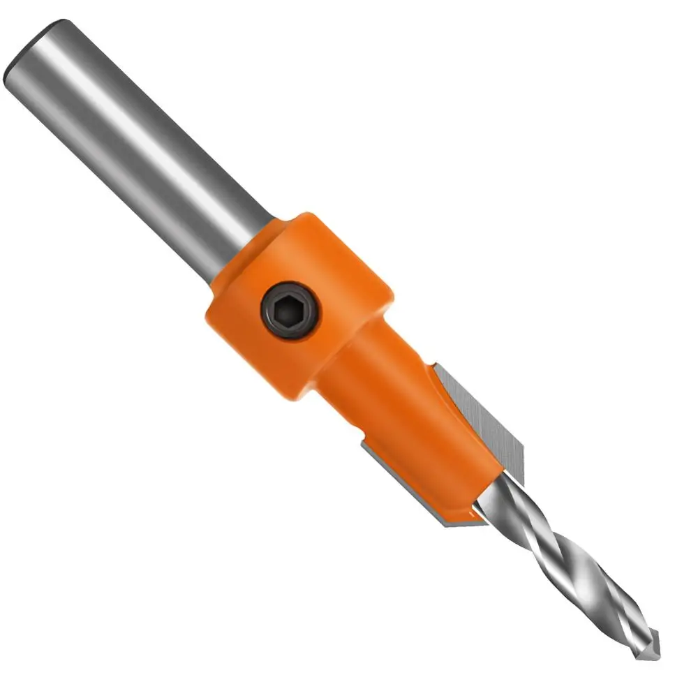 8mm 생크 HSS 목공 카운터 싱크 라우터 비트 나사 추출기 목재 밀링 커터 용 Remon 철거 목공 도구