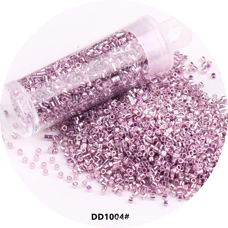 11/0 DB 유리 비즈, 균일한 금속 불투명 컬러 스페이서 유리 시드 비즈, DIY 보석 제작용, 1.3x1.6mm, 840 개