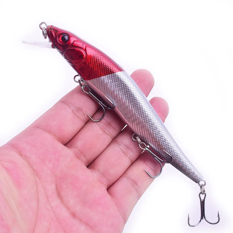 1PCS 미노우 낚시 루어 플로팅 워블러 하드 미끼 13.5g 22.5g 트레블 후크가 있는 크랭크베이트 태클 잉어 파이크 베이스 페스카 스윔베이트