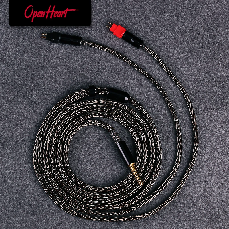 OPENHEART 16 코어 헤드폰 케이블 XLR 4.4mm 2.5mm 6.35mm 케이블 Sennheiser HD580 HD600 HD650 hd545 hd565 hd535 HD660S HD6XX title=OPENHEART 16 코어 헤드폰 케이블 XLR 4.4mm 2.5mm 6.35mm 케이블 Sennheiser HD580 HD600 HD650 hd545 hd565 hd535 HD660S HD6XX 