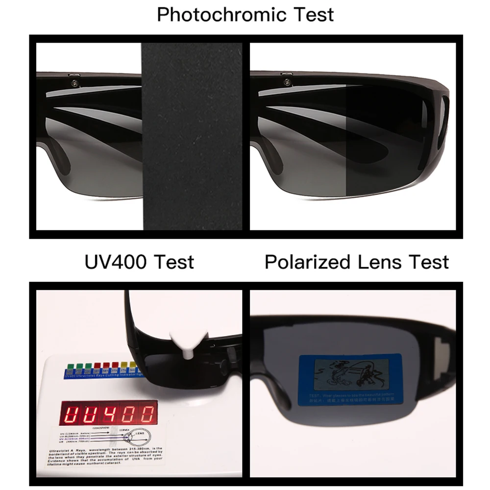 VIVIBEE Flip Up Polarized Fit Over Glasses 선글라스 남성 운전 UV400 Photochromic Fishing Goggle Outdoor Women