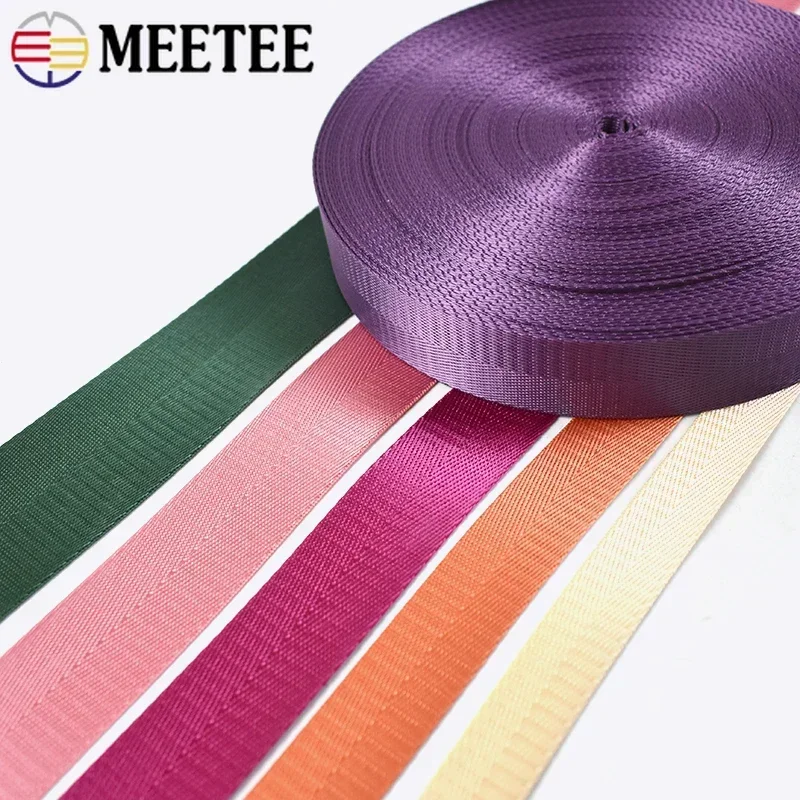 5M 1mm 20-38mm 나일론 리본 밴드 헤링본 패턴 웨빙 테이프 벨트 배낭 스트랩 DIY 가방 바인딩 패브릭 재봉 액세서리