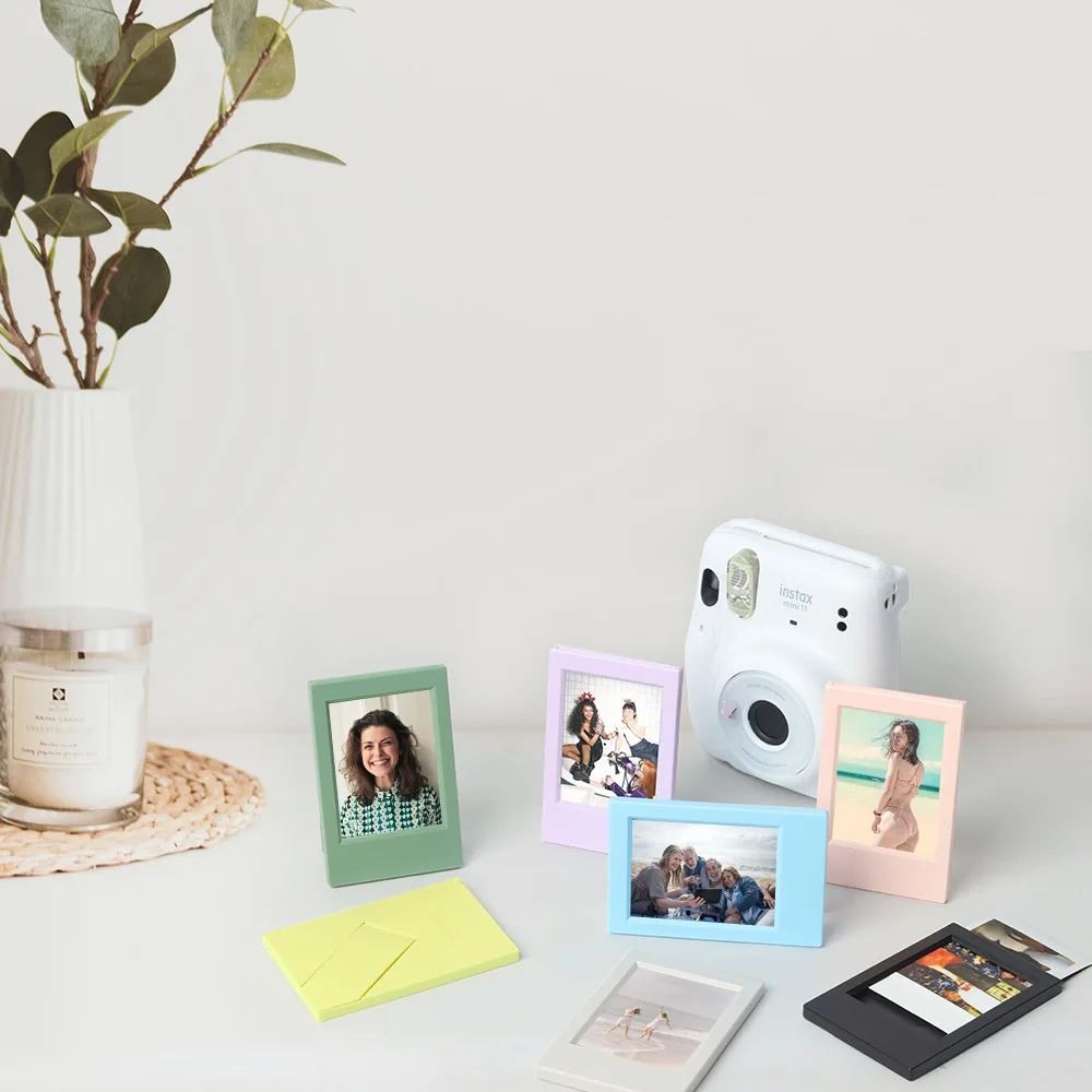 Fuji 인스턴트 필름 카메라 용 새 3 인치 미니 필름 프레임 컬러 프레임 Instax Mini 12 11 12 9 90 Link Play EVO 수직 프레임