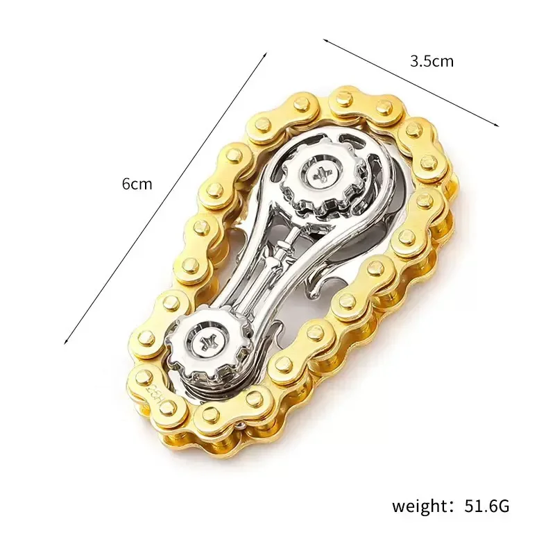 스프로킷 플라이휠 손가락 끝 자이로 Fidget Spinner Antistress 불안 금속 자전거 체인 EDC Spinner Fidget Toys For Adult Kids