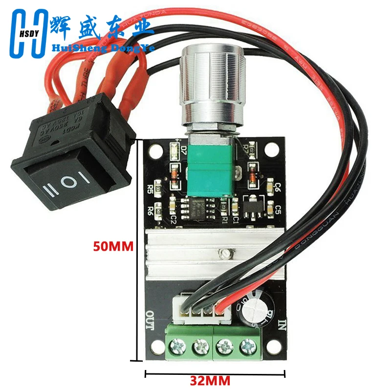 DC 6V 12V 24V 28V 3A 80W DC 모터 속도 컨트롤러 PWM 속도 조절 가능 가역 스위치 1203BB DC 모터 드라이버 반전