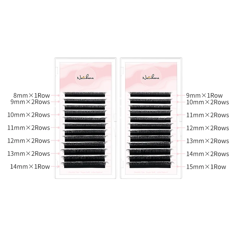 NATUHANA 새로운 3DW 모양 속눈썹 연장 3D 미리 만들어진 볼륨 팬 속눈썹 W 스타일 속눈썹 가짜 밍크 볼륨 속눈썹 한국 메이크업