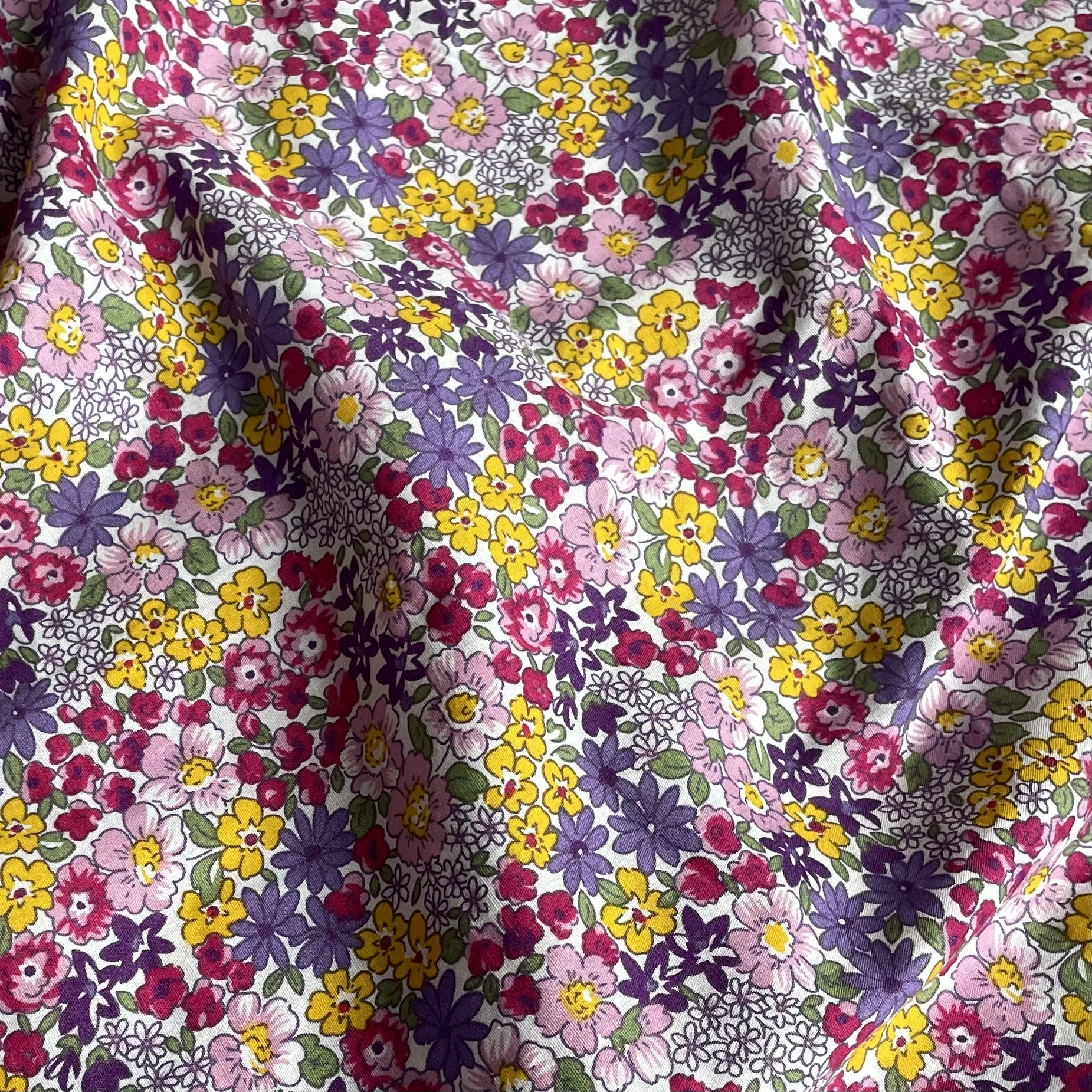 145x50cm 새로운 꽃 100% 코튼 40S 자유 패브릭처럼 바느질 천 드레스 스커트 키즈 디자이너 수제 디지털 인쇄