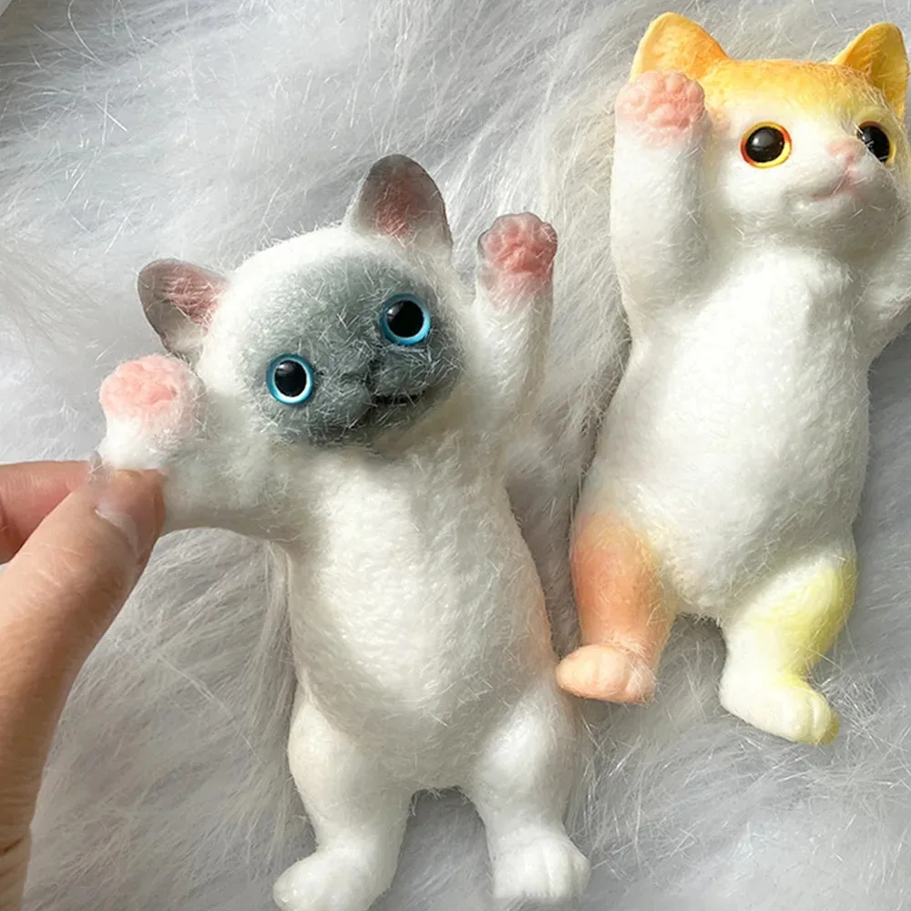 Squishy 귀여운 몰려 들고 고양이 스트레스 릴리프 장난감, 어린이를위한 초대형 감각 Fidget 장난감 성인 불안 휴식, 짜기 선물 title=Squishy 귀여운 몰려 들고 고양이 스트레스 릴리프 장난감, 어린이를위한 초대형 감각 Fidget 장난감 성인 불안 휴식, 짜기 선물 