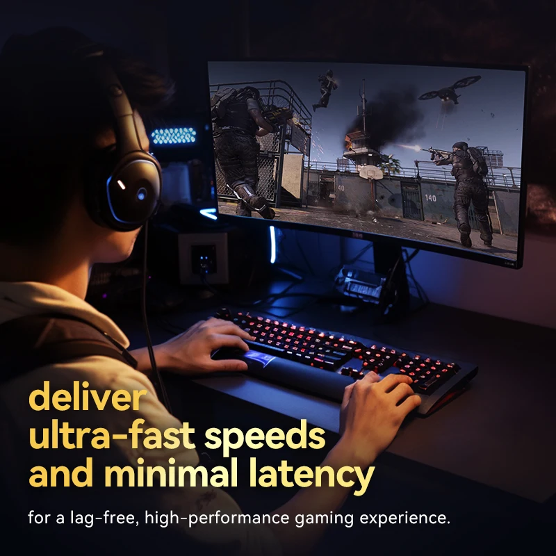Vention CAT8 이더넷 케이블 40Gbps 2000MHz CAT 8 네트워킹 코튼 브레이드 인터넷 Lan 코드 노트북 PS 5 라우터 RJ45 케이블