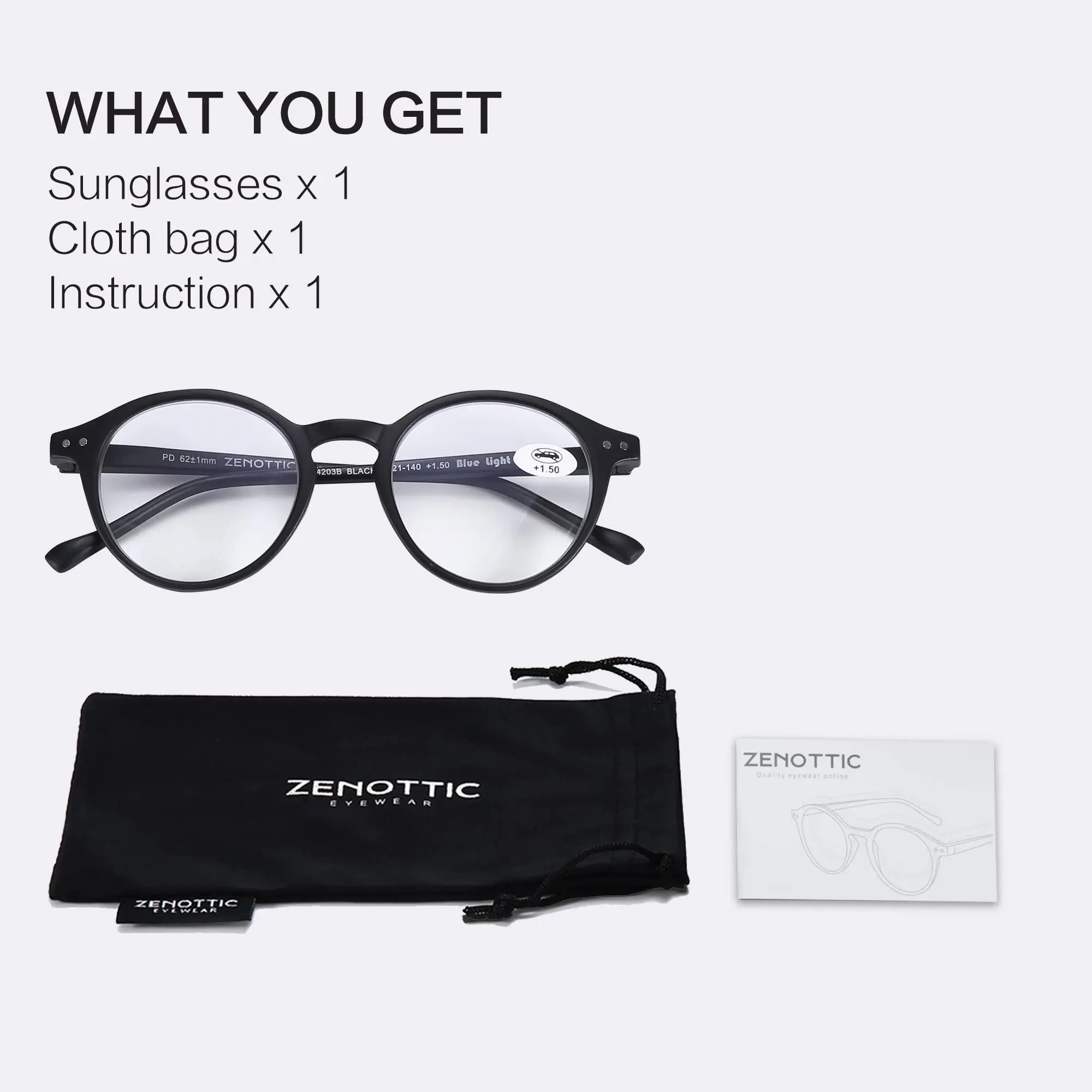 ZENOTTIC 2025 레트로 독서 안경 안티 블루 라이트 차단 리더 패션 경량 안경 여성 남성 디옵터 0 ~ 4.0