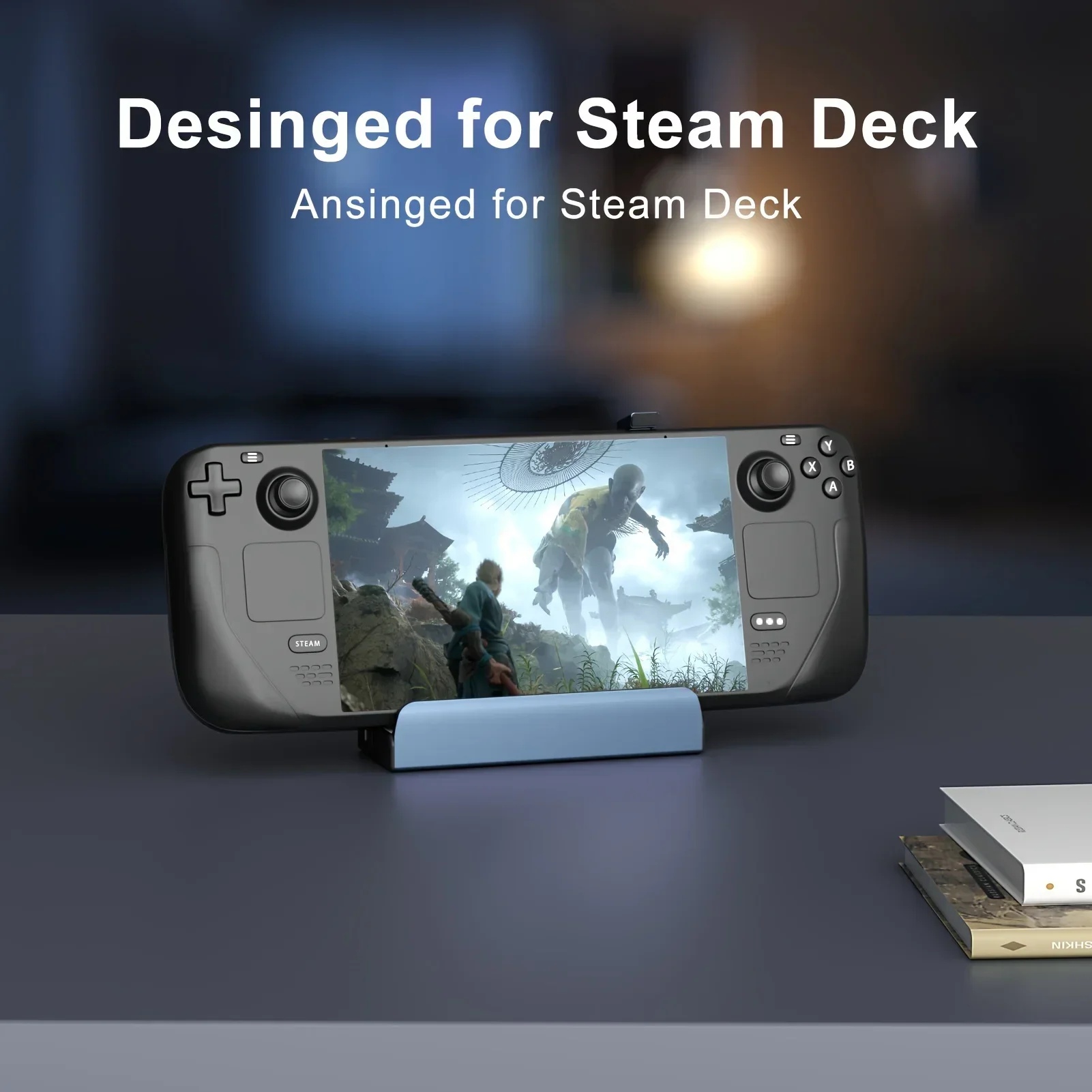 스팀덱 도크 6 in 1 스팀덱 Rog Ally 도킹 스테이션 스탠드 3개 USB 3.0 HDTV 4K@60Hz 기가비트 이더넷 PD 100W 허브